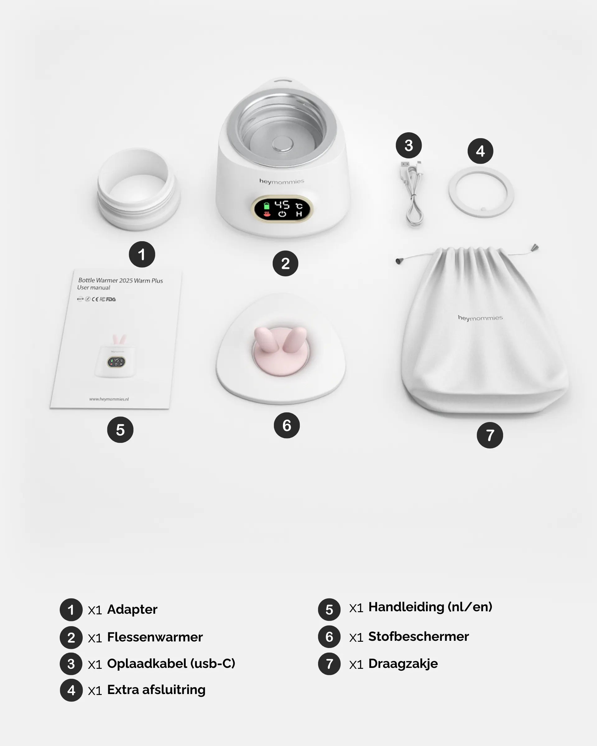 Draagbare Flessenwarmer - Heymommies Warm Plus