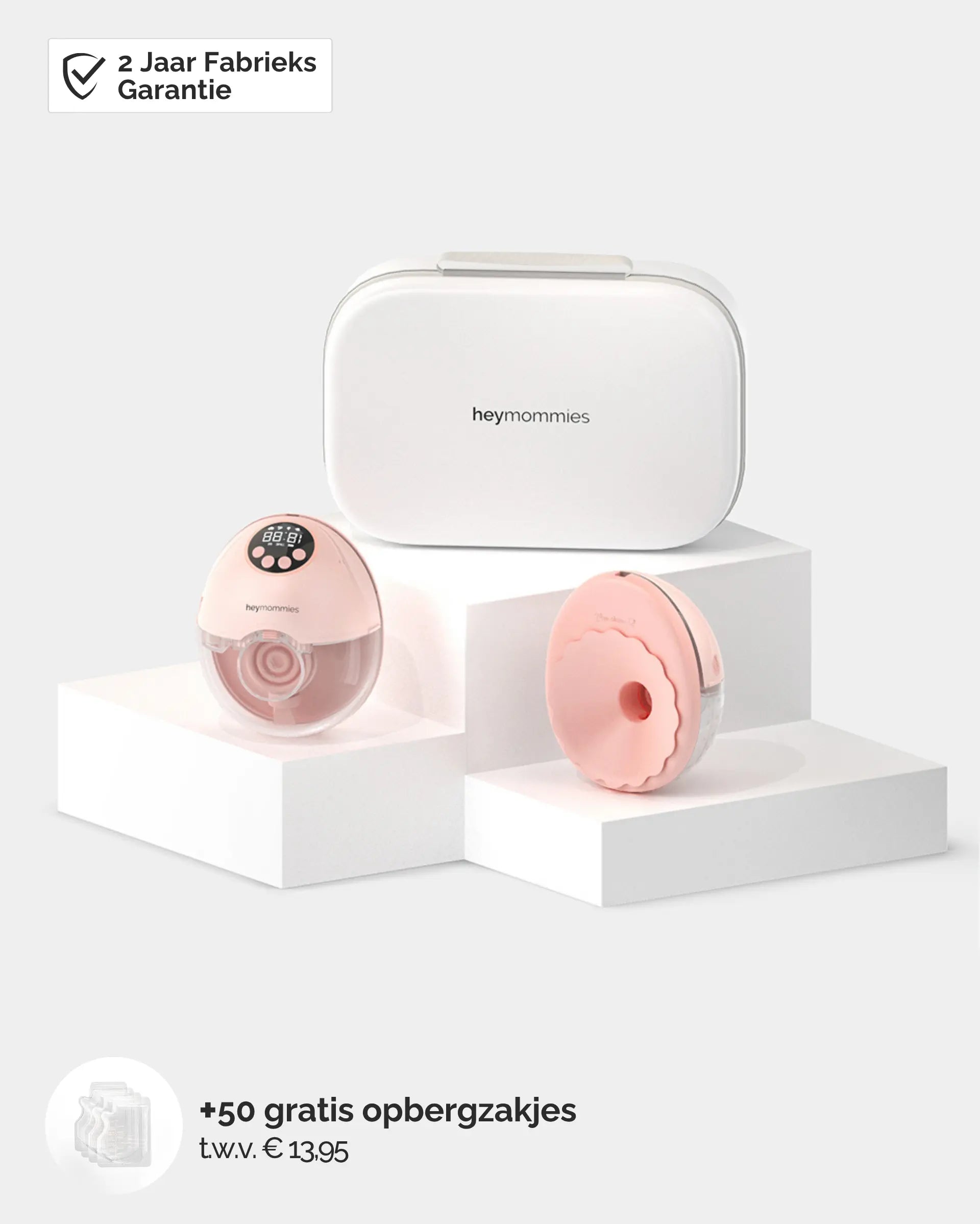Heymommies Flow Lite portable breast pump set