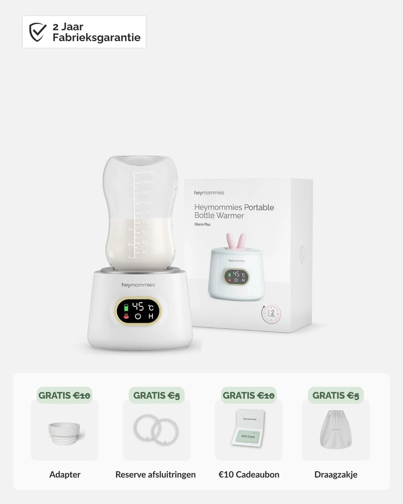 Draagbare Flessenwarmer - Heymommies Warm Plus