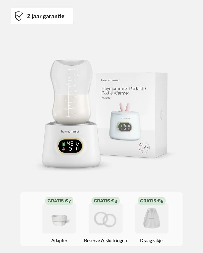 Draagbare Flessenwarmer - Heymommies Warm Plus
